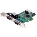 StarTech.com PEX2S553 2 Port PCIe Serial Adapter Card with 16550
