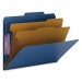 Smead 14200 Dark Blue PressGuard Classification File Folder with SafeSHIELD Fasteners SMD14200