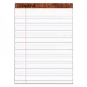 TOPS TOP75330 "The Legal Pad" Ruled Pads, Legal/Wide, 8 1/2 x 11 3/4, White, 50 Sheets