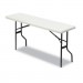 Iceberg 65363 IndestrucTables Too 1200 Series Resin Folding Table, 72w x 18d x 29h, Platinum ICE65363