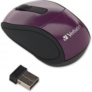 Verbatim 97473 Wireless Mini Travel Mouse Purple