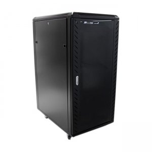 StarTech.com RK2536BKF 25U 36in Knock-Down Server Rack Cabinet with Casters