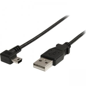 StarTech.com USB2HABM3RA 3 ft Mini USB Cable - A to Right Angle Mini B