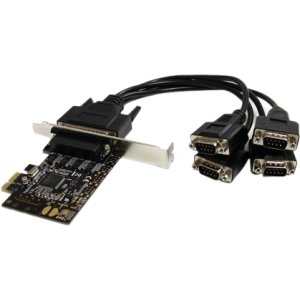 StarTech.com PEX4S553B 4 Port RS232 PCI Express Serial Card w/ Breakout Cable