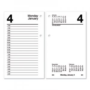 At-A-Glance AAGE71750 Desk Calendar Refill, 6 x 3.5, White, 2021