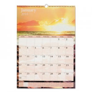 At-A-Glance AAGDMW20028 Scenic Monthly Wall Calendar, 12 x 17, 2016 DMW200-28