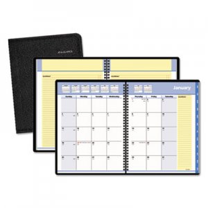 At-A-Glance AAG760805 QuickNotes Monthly Planner, 6 7/8 x 8 3/4, Black, 2016 76-08-05