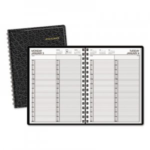 At-A-Glance AAG7022205 Two-Person Group Daily Appointment Book, 8 x 10 7/8, Black, 2016 70-222-05
