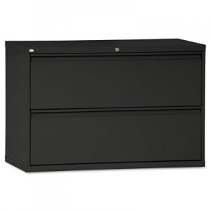 Alera LF4229BL Two-Drawer Lateral File Cabinet, 42w x 19-1/4d x 29h, Black ALELF4229BL