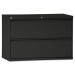 Alera LF4229BL Two-Drawer Lateral File Cabinet, 42w x 19-1/4d x 29h, Black ALELF4229BL