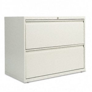 Alera LF3629LG Two-Drawer Lateral File Cabinet, 36w x 19-1/4d x 29h, Light Gray ALELF3629LG