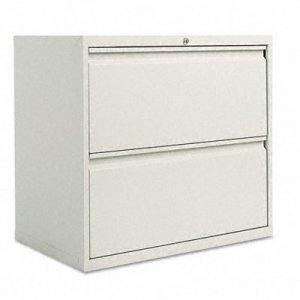 Alera LF3029LG Two-Drawer Lateral File Cabinet, 30w x 19-1/4d x 29h, Light Gray ALELF3029LG