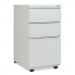 Alera ALEPBBBFLG Three-Drawer Pedestal File with Full-Length Pull, 14.96w x 19.29d x 27.75h, Light Gray