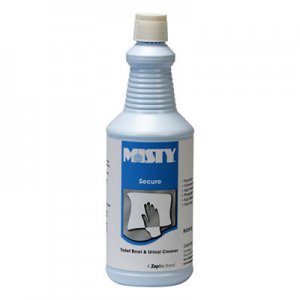 MISTY 1038801 Secure Hydrochloric Acid Bowl Cleaner, Mint Scent, 32oz Bottle, 12/Carton AMR1038801