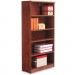 Alera ALEVA636632MC Valencia Series Bookcase, Five-Shelf, 31 3/4w x 14d x 65h, Medium Cherry