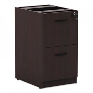 Alera ALEVA542822MY Valencia F/F Drawer Full Pedestal, 15 5/8w x 20 1/2d x 28 1/2h, Mahogany