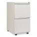 Alera ALEPBFFLG Two-Drawer Metal Pedestal File with Full-Length Pull, 14.96w x 19.29d x 27.75h, Light