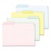 Pendaflex PFXC2113PASR Pastel Color File Folders, 1/3 Cut Top Tab, Letter, Assorted, 100/Box C211/3PASR