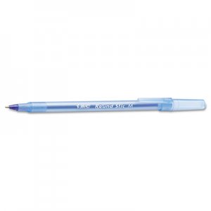 BIC BICGSM609BE Round Stic Xtra Precision/Xtra Life Ballpoint, Blue Ink, 1mm, Medium, 60/Box GSM609-BE