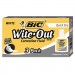 BIC WOFQD324 Wite-Out Quick Dry Correction Fluid, 20 ml Bottle, White, 3/Pack BICWOFQD324
