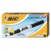 BIC BICGDE11BK Great Erase Grip Fine Point Dry Erase Marker, Black, Dozen