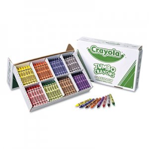 Crayola CYO528389 Jumbo Classpack Crayons, 25 Each of 8 Colors, 200/Set 52-8389