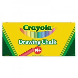Crayola CYO510400 Colored Drawing Chalk, Six Each of 24 Assorted Colors, 144 Sticks/Set 51-0400