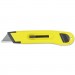 Stanley BOS10065 Plastic Light-Duty Utility Knife w/Retractable Blade, Yellow 10-065