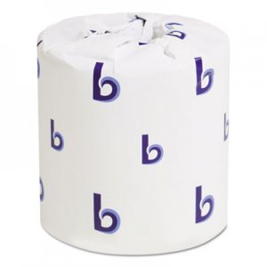 Boardwalk BWK6150 Two-Ply Toilet Tissue, Septic Safe, White, 4.5 x 3.75, 500 Sheets/Roll, 96 Rolls/Carton