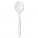 Boardwalk BWKSOUPSPOON Mediumweight Polystyrene Cutlery, Soup Spoon, White, 1000/Carton