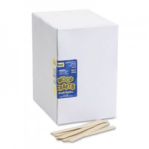 Chenille Kraft CKC377401 Natural Wood Craft Sticks, 4 1/2 x 3/8, Wood, Natural, 1000/Box 3774-01