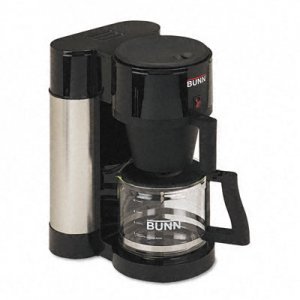 BUNN NHS 10-Cup Professional Home Coffee Brewer, Stainless Steel, Black BUNNHS