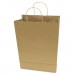 COSCO 091565 Premium Small Brown Paper Shopping Bag, 50/Box COS091565