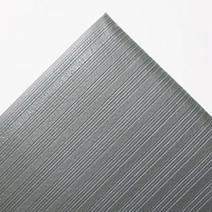 Crown FL3660GY Ribbed Anti-Fatigue Mat, Vinyl, 36 x 60, Gray CWNFL3660GY