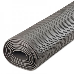 Crown FL3610GY Ribbed Anti-Fatigue Mat, Vinyl, 36 x 120, Gray CWNFL3610GY