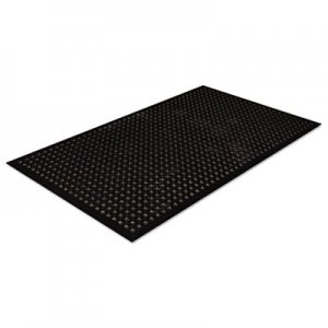 Crown WSCT35BK Safewalk-Light Drainage Safety Mat, Rubber, 36 x 60, Black CWNWSCT35BK