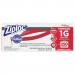 Ziploc SJN682257 Double Zipper Storage Bags, 1 gal, 1.75 mil, 10.56" x 10.75", Clear, 250/Box