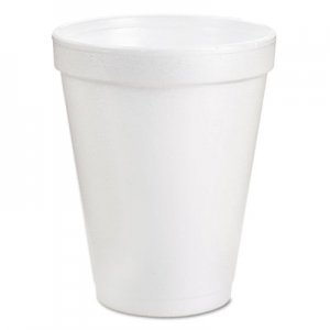 Dart DCC8J8 Foam Drink Cups, 8oz, White, 25/Bag, 40 Bags/Carton