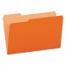 Pendaflex PFX15313ORA Colored File Folders, 1/3-Cut Tabs, Legal Size, Orange/Light Orange, 100/Box