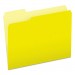 Pendaflex PFX15213YEL Colored File Folders, 1/3-Cut Tabs, Letter Size, Yellowith Light Yellow, 100/Box