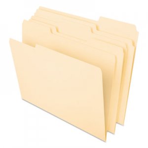Pendaflex PFX421013 Interior File Folders, 1/3-Cut Tabs, Letter Size, Manila, 100/Box