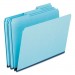 Pendaflex PFX9300T13 Pressboard Expanding File Folders, 1/3 Cut Top Tab, Legal, Blue, 25/Box