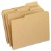 Pendaflex PFXRK15213 Dark Kraft File Folders with Double-Ply Top, 1/3-Cut Tabs, Letter Size, Kraft, 100/Box