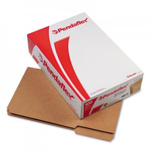 Pendaflex PFXRK15313 Two-Ply Dark Kraft File Folders, 1/3 Cut Top Tab, Legal, Brown, 100/Box RK153-1/3