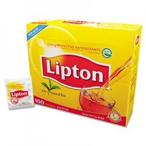 Lipton LIP291 Tea Bags, Regular, 100/Box