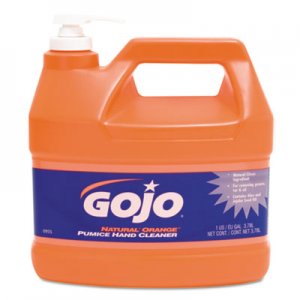 GOJO GOJ095504EA Natural Orange Pumice Hand Cleaner, Orange Citrus, 1gal Pump 0955-04EA