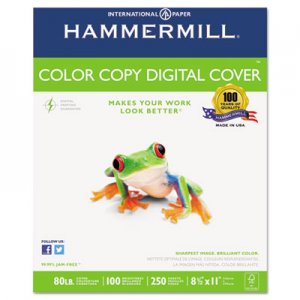Hammermill HAM120023 Copier Digital Cover Stock, 80 lbs., 8 1/2 x 11, Photo White, 250 Sheets 12002-3