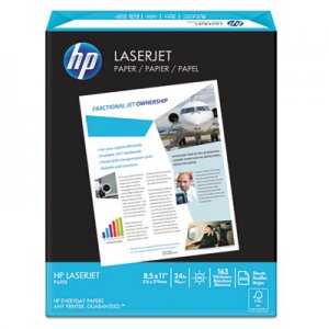 HP HEW112400 LaserJet Paper, 98 Brightness, 24lb, 8-1/2 x 11, Ultra White, 500 Sheets/Ream 11240-0