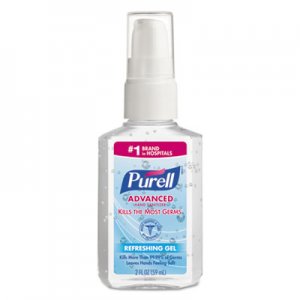 PURELL GOJ960624 Advanced Gel Hand Sanitizer, Refreshing Scent, 2 oz Pump Bottle, 24/Carton