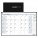 House of Doolittle HOD26002 Recycled Ruled Planner with Stitched Leatherette Cover, 8.5x11, Black, 2016-2018 260-02